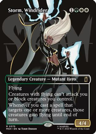 Storm, Windrider (MSH-375) [Marvel Super Heroes] Foil MTG Single Wizards of the Coast