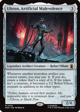 Ultron, Artificial Malevolence (MSH-252) [Marvel Super Heroes] MTG Single Wizards of the Coast