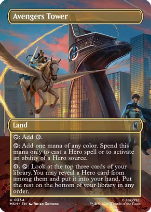 Avengers Tower (MSH-334) [Marvel Super Heroes] MTG Single Wizards of the Coast