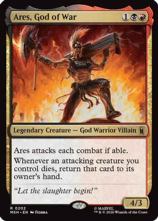 Ares, God of War (MSH-202) [Marvel Super Heroes] MTG Single Wizards of the Coast
