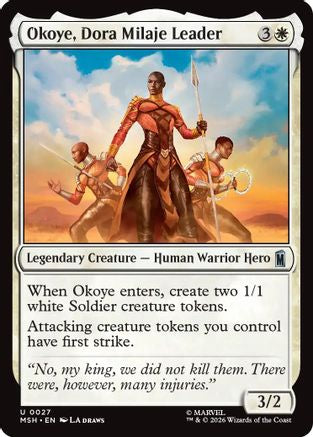 Okoye, Dora Milaje Leader (MSH-027) [Marvel Super Heroes] MTG Single Wizards of the Coast