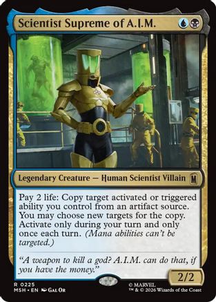 Scientist Supreme of A.I.M. (MSH-225) [Marvel Super Heroes] Foil MTG Single Wizards of the Coast