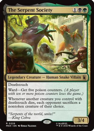 The Serpent Society (MSH-226) [Marvel Super Heroes] Foil MTG Single Wizards of the Coast