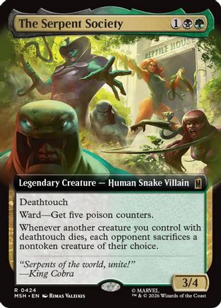 The Serpent Society (MSH-424) [Marvel Super Heroes] Foil MTG Single Wizards of the Coast