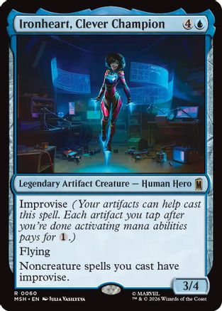 Ironheart, Clever Champion (MSH-060) [Marvel Super Heroes] Foil MTG Single Wizards of the Coast