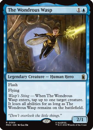 The Wondrous Wasp (MSH-084) [Marvel Super Heroes] MTG Single Wizards of the Coast