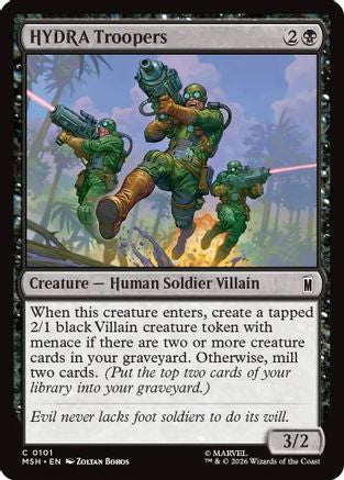 HYDRA Troopers (MSH-101) [Marvel Super Heroes] Foil MTG Single Wizards of the Coast