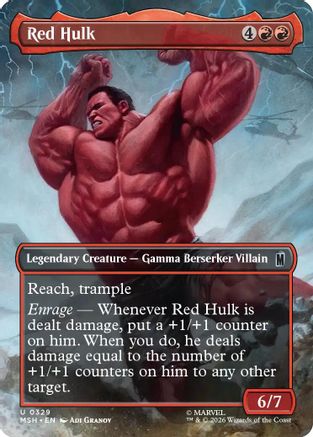 Red Hulk (MSH-329) [Marvel Super Heroes] MTG Single Wizards of the Coast