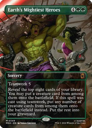 Earth's Mightiest Heroes (MSH-349) [Marvel Super Heroes] MTG Single Wizards of the Coast