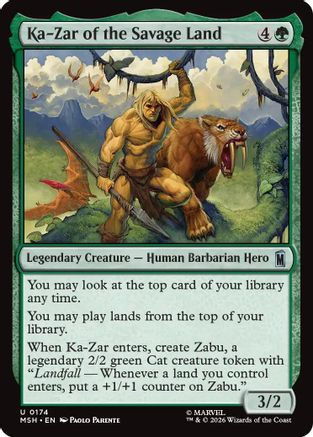 Ka-Zar of the Savage Land (MSH-174) [Marvel Super Heroes] MTG Single Wizards of the Coast