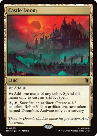 Castle Doom (MSH-263) [Marvel Super Heroes] Foil MTG Single Wizards of the Coast