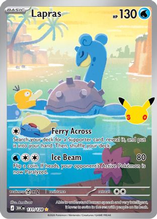Lapras (131) Holofoil [ME 30th Celebration] Pokemon Single Pokémon