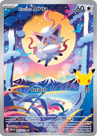 Hisuian Zorua (145) Holofoil [ME 30th Celebration] Pokemon Single Pokémon