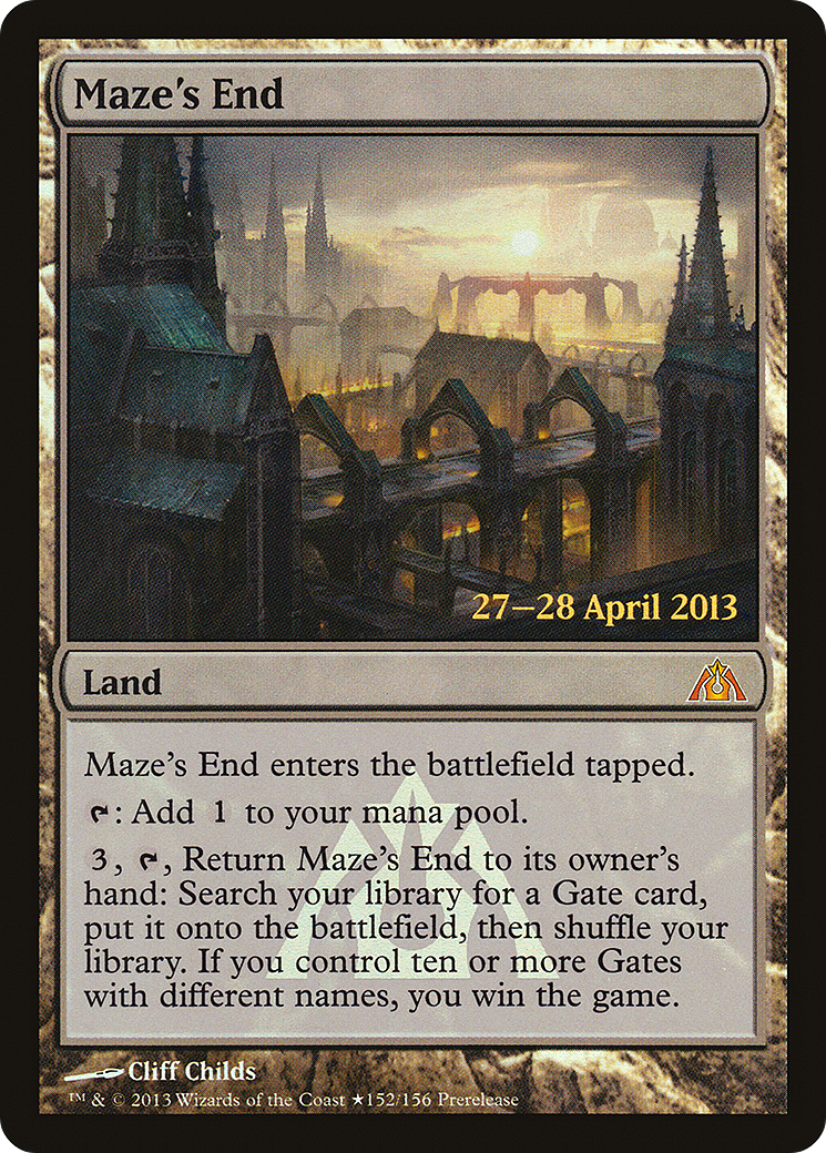 Maze's End [Dragon's Maze Prerelease Promos] MTG Single Magic: The Gathering