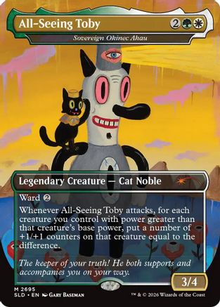 All-Seeing Toby - Sovereign Okinec Ahau (SLD-2695) [Secret Lair] Drop Series Foil MTG Single Wizards of the Coast