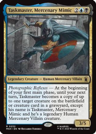 Taskmaster, Mercenary Mimic (MSH-232) [Marvel Super Heroes] MTG Single Wizards of the Coast