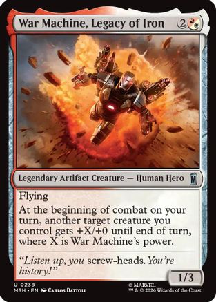 War Machine, Legacy of Iron (MSH-238) [Marvel Super Heroes] MTG Single Wizards of the Coast