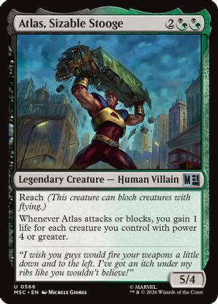 Atlas, Sizable Stooge (MSH-566) [Marvel Super Heroes] MTG Single Wizards of the Coast