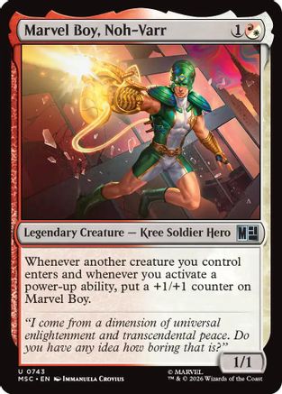 Marvel Boy, Noh-Varr (MSH-743) [Marvel Super Heroes] Foil MTG Single Wizards of the Coast