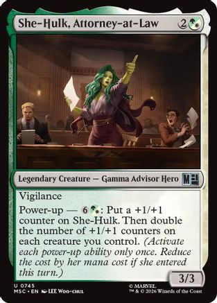 She-Hulk, Attorney-at-Law (MSH-745) [Marvel Super Heroes] Foil MTG Single Wizards of the Coast