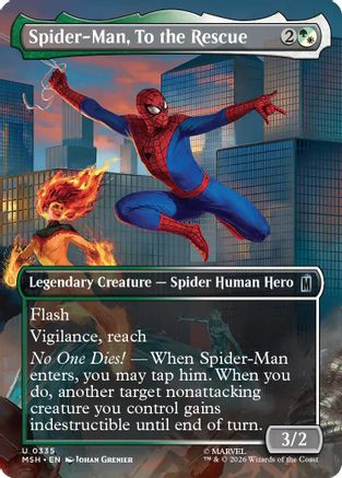 Spider-Man, To the Rescue (MSH-228) [Marvel Super Heroes] MTG Single Wizards of the Coast