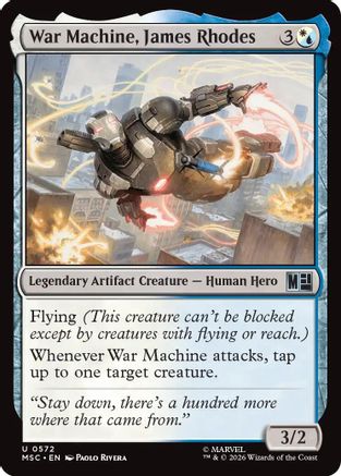 War Machine, James Rhodes (MSH-572) [Marvel Super Heroes] MTG Single Wizards of the Coast