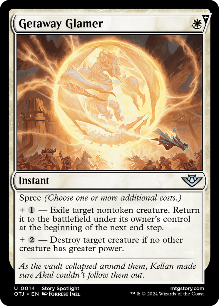 Getaway Glamer (OTJ-014) [Outlaws of Thunder Junction] MTG Single Wizards of the Coast