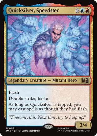Quicksilver, Speedster (MSC-091) [Commander: Marvel Super Heroes] MTG Single Wizards of the Coast