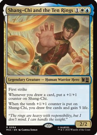 Shang-Chi and the Ten Rings (MSC-094) [Commander: Marvel Super Heroes] Foil MTG Single Wizards of the Coast