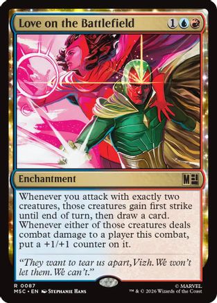Love on the Battlefield (MSC-087) [Commander: Marvel Super Heroes] Foil MTG Single Wizards of the Coast