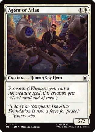 Agent of Atlas (MSH-003) [Marvel Super Heroes] MTG Single Wizards of the Coast