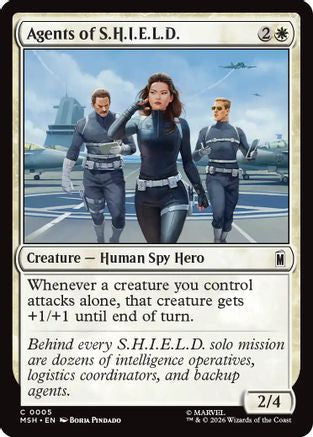 Agents of S.H.I.E.L.D. (MSH-005) [Marvel Super Heroes] Foil MTG Single Wizards of the Coast