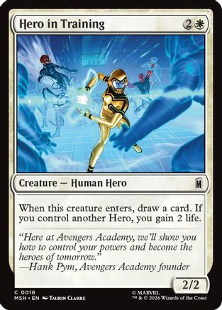 Hero in Training (MSH-016) [Marvel Super Heroes] MTG Single Wizards of the Coast