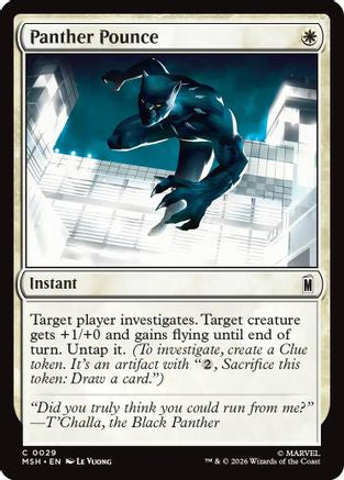 Panther Pounce (MSH-029) [Marvel Super Heroes] MTG Single Wizards of the Coast