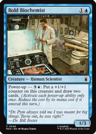 Bold Biochemist (MSH-048) [Marvel Super Heroes] Foil MTG Single Wizards of the Coast