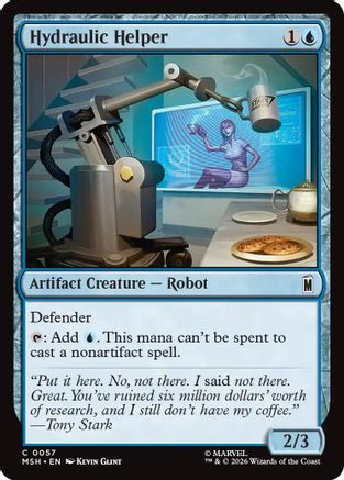 Hydraulic Helper (MSH-057) [Marvel Super Heroes] MTG Single Wizards of the Coast