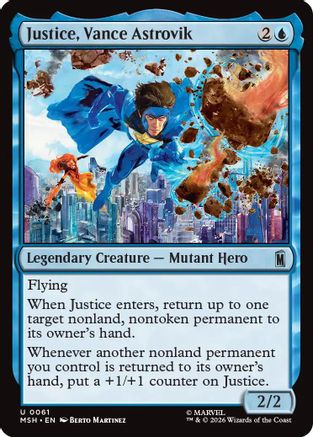Justice, Vance Astrovik (MSH-061) [Marvel Super Heroes] MTG Single Wizards of the Coast