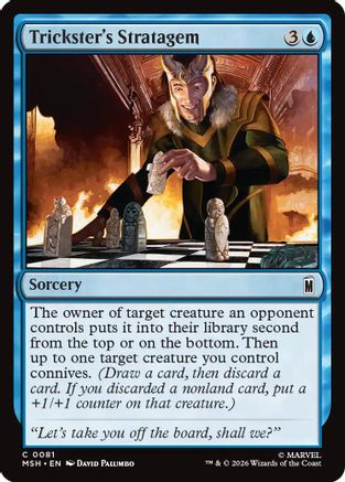 Trickster's Stratagem (MSH-081) [Marvel Super Heroes] MTG Single Wizards of the Coast