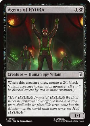 Agents of HYDRA (MSH-085) [Marvel Super Heroes] Foil MTG Single Wizards of the Coast