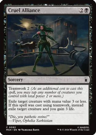 Cruel Alliance (MSH-092) [Marvel Super Heroes] MTG Single Wizards of the Coast