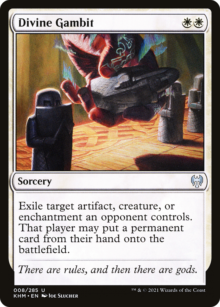 Divine Gambit (KHM-008) [Kaldheim] Foil MTG Single Wizards of the Coast