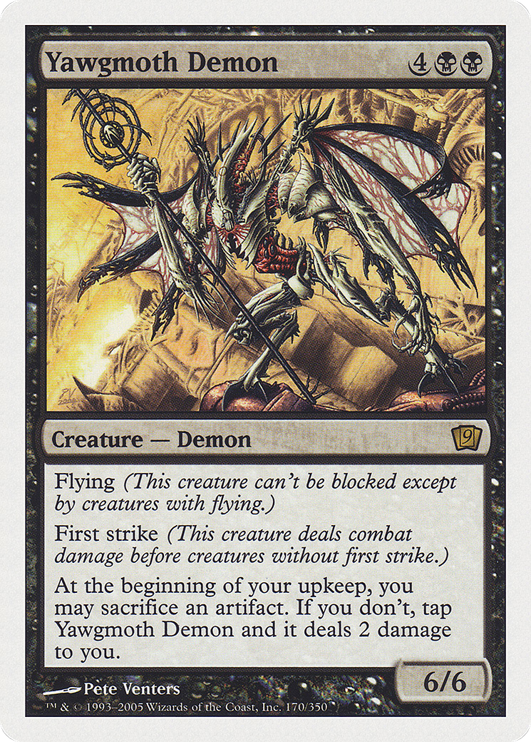 Yawgmoth Demon (9ED-170) [9th Edition] Foil MTG Single Wizards of the Coast
