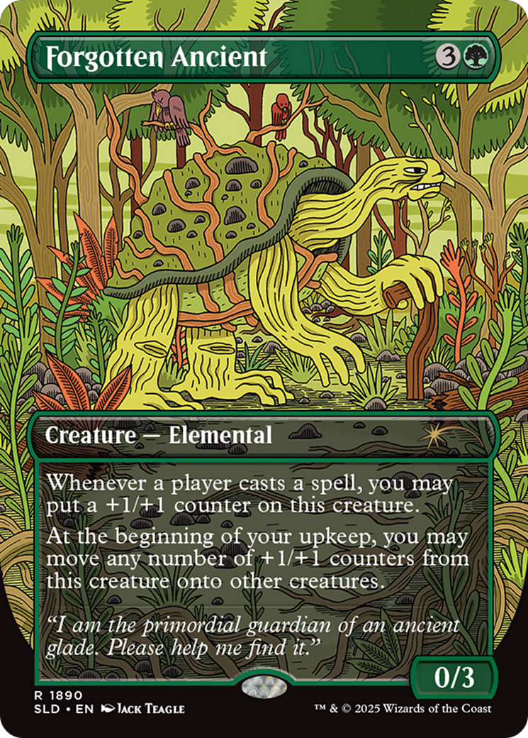 Forgotten Ancient (SLD-1890) [Secret Lair] Drop (Borderless) Foil MTG Single Wizards of the Coast