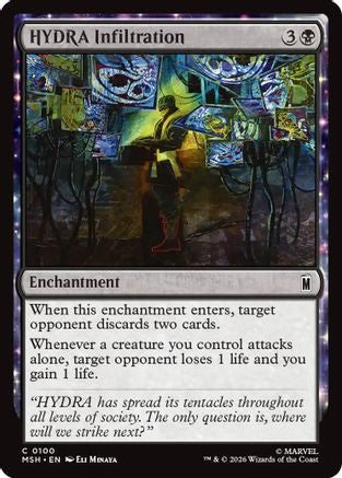 HYDRA Infiltration (MSH-100) [Marvel Super Heroes] Foil MTG Single Wizards of the Coast