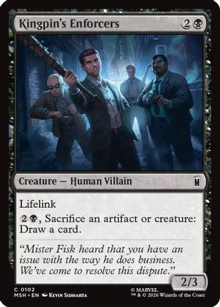 Kingpin's Enforcers (MSH-102) [Marvel Super Heroes] MTG Single Wizards of the Coast