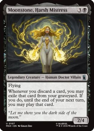 Moonstone, Harsh Mistress (MSH-107) [Marvel Super Heroes] MTG Single Wizards of the Coast
