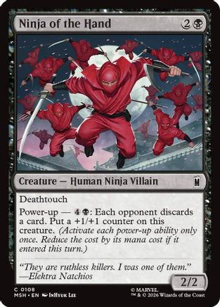 Ninja of the Hand (MSH-108) [Marvel Super Heroes] MTG Single Wizards of the Coast