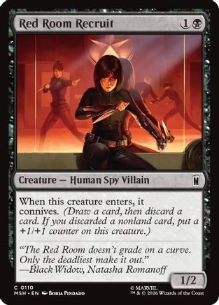 Red Room Recruit (MSH-110) [Marvel Super Heroes] MTG Single Wizards of the Coast