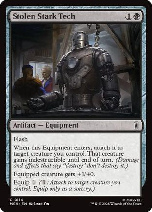Stolen Stark Tech (MSH-114) [Marvel Super Heroes] Foil MTG Single Wizards of the Coast