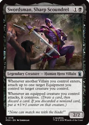 Swordsman, Sharp Scoundrel (MSH-116) [Marvel Super Heroes] MTG Single Wizards of the Coast
